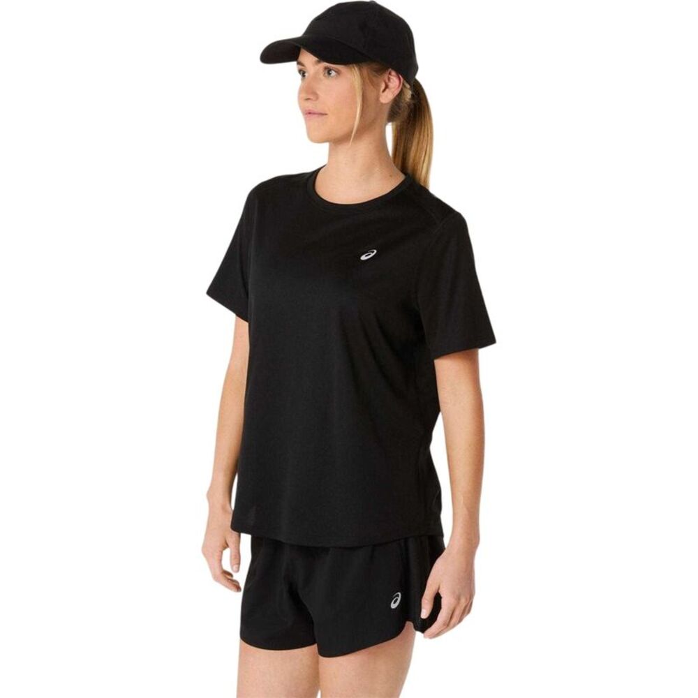 Asics Womens/Ladies Short-Sleeved Running T-Shirt / Black